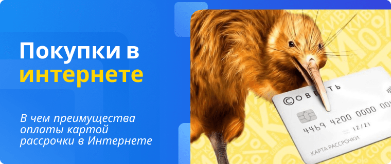 Преимущества карты рассрочки для оплаты в Интернете
